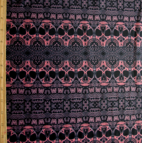 Swim Knit Nylon Lycra Sugar Skulls