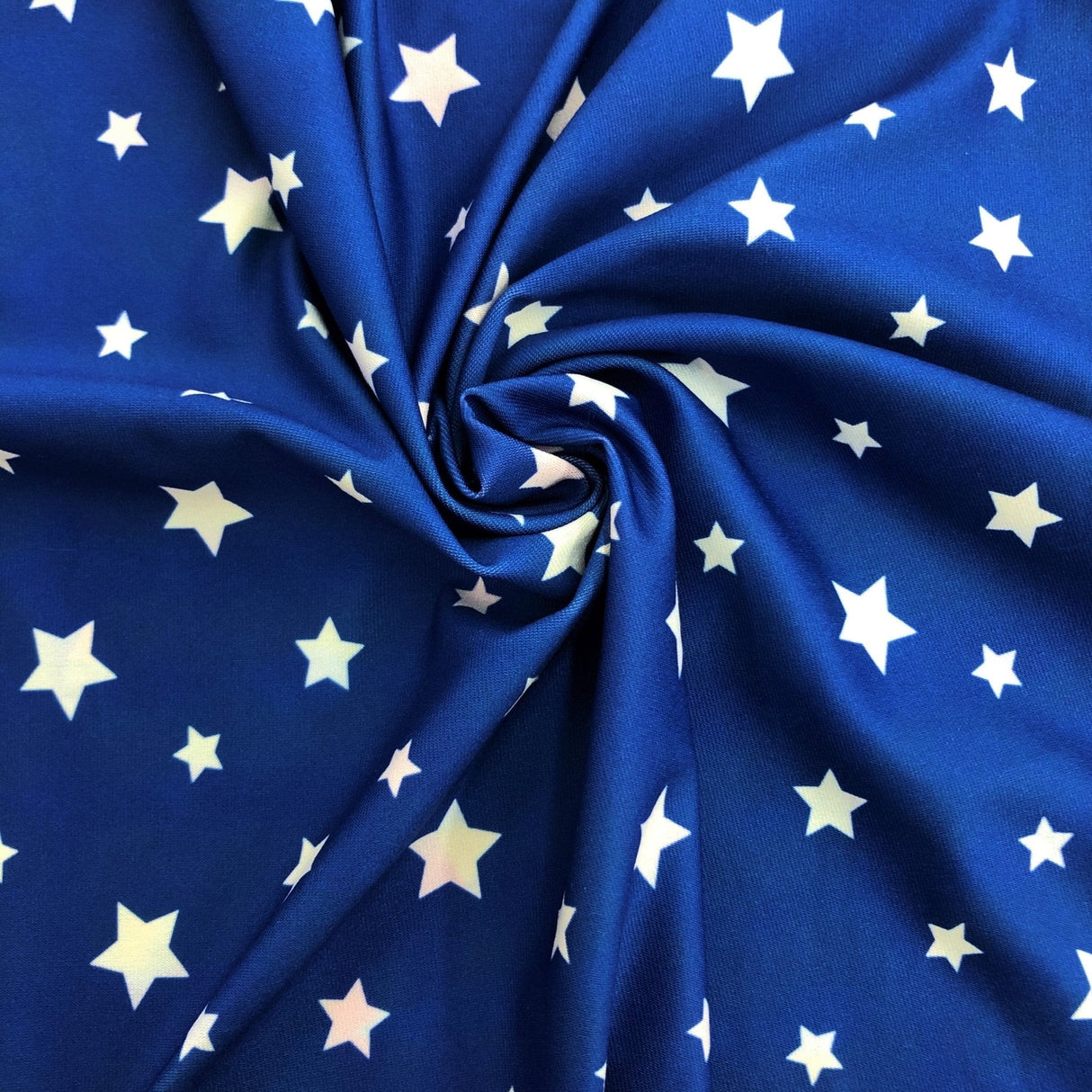 Summer Vibes Nylon Spandex Fabric - Double Sided Printed, Blue, 55/56" Width (1 Yard)