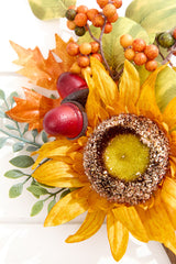 14" Sunflower, Berry & Leaves Pick