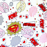 Cotton Knit Supergirl Print 15 Yard Bolt