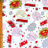 Cotton Knit Supergirl Print 15 Yard Bolt