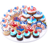 Summer Fun beach themed Cupcake Cake Decorating Rings 12 set