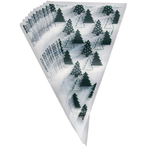Wilton 12-Inch Christmas Tree Disposable Decorating Piping Bags, 10-Count Set
