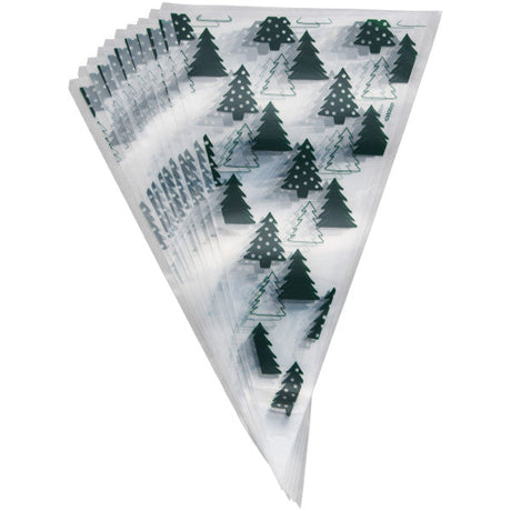 Wilton 12-Inch Christmas Tree Disposable Decorating Piping Bags, 10-Count Set