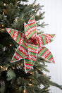 22” x 12" Patterned Poinsettia Stem