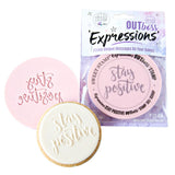 Sweet Stamps 'Stay Positive' Outboss Stamp