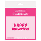 Sweet Sticks Happy Halloween Spooky Stencil