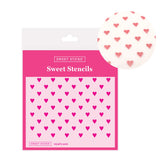 Sweet Sticks 'Mini Hearts' Stencil