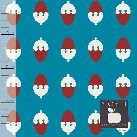 Cotton Lycra Knit Fabric Sweet Cone Petrol Blue