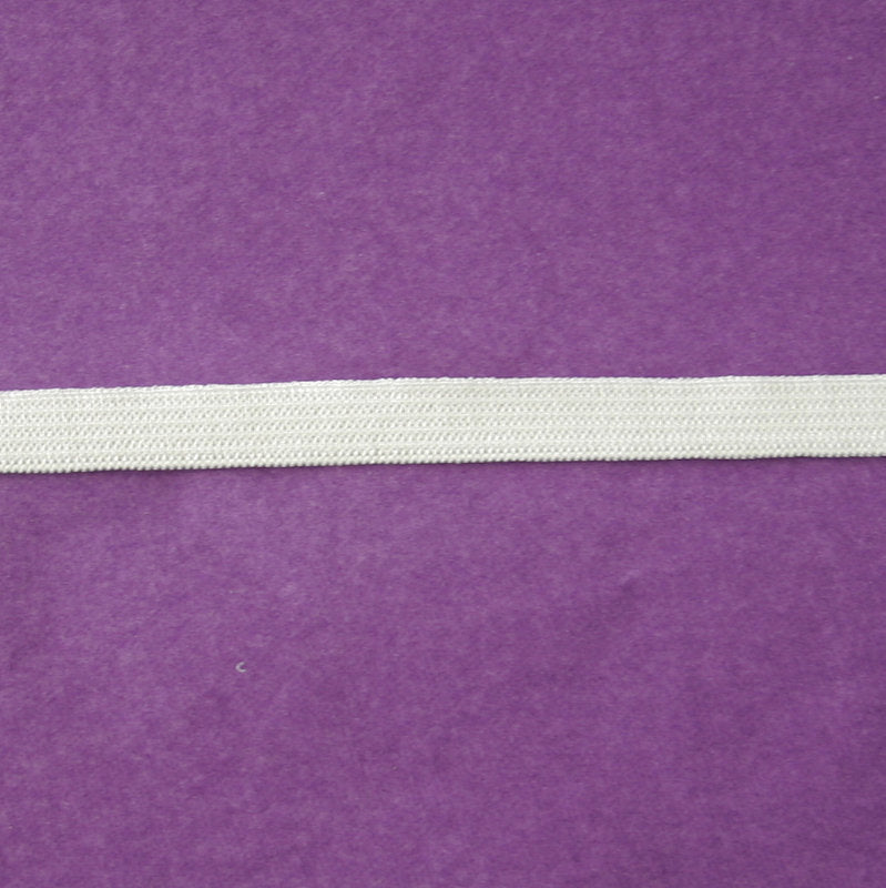 White 3/8" Swimsuit Elastic