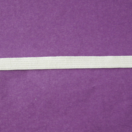 White 3/8" Swimsuit Elastic