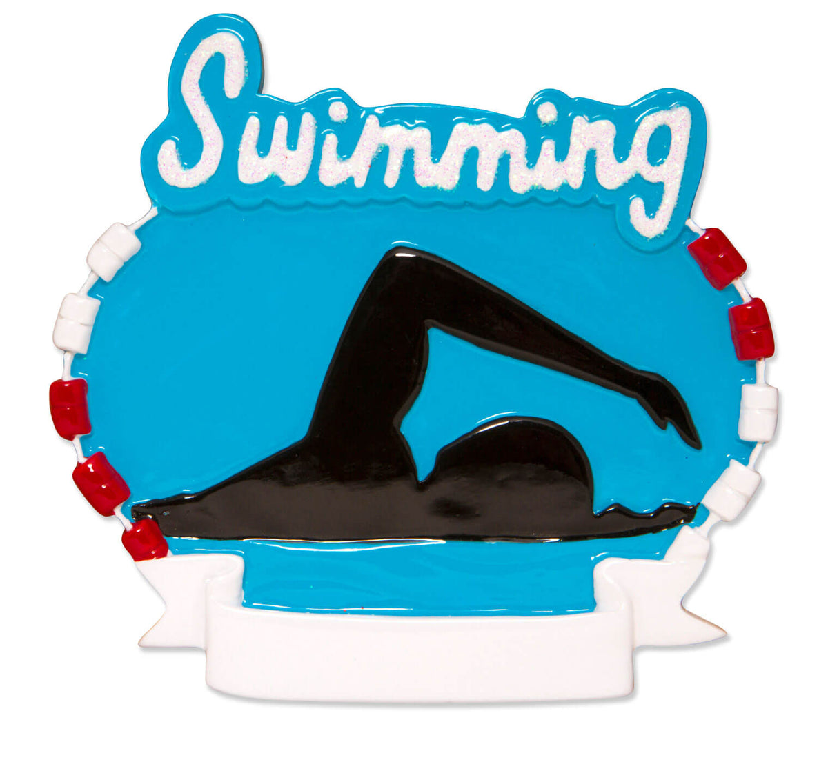 3" Swimming Customizable Ornament
