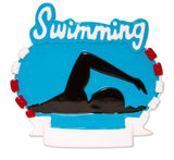 3" Swimming Customizable Ornament