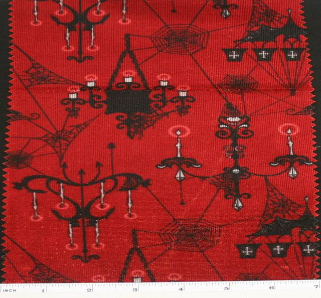 Swing Knit 2 Tone Red 3J301 Polyester Fabric - Red, 58/60" Width (1 Yard)