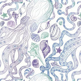 Printed Spandex Ocean Shell Design