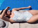 Printed Spandex Ocean Shell Design