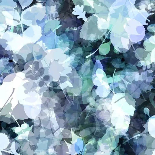 Printed Spandex Watercolor Floral