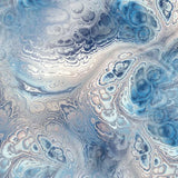 Printed Spandex Fabric Marbled Abstract