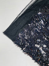 Sword Sequin Sequins Fabric - Iridescent Multi Color Sword Design, 50-54" Width (1 Yard)