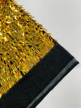 Sword Sequin Sequins Fabric - Iridescent Multi Color Sword Design, 50-54" Width (1 Yard)