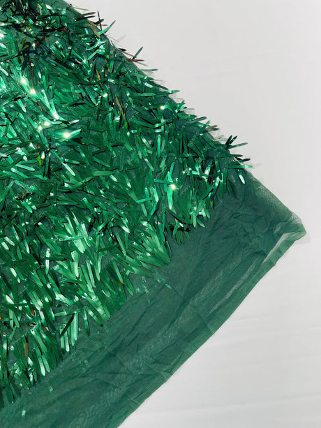 Sword Sequin Sequins Fabric - Iridescent Multi Color Sword Design, 50-54" Width (1 Yard)