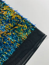 Sword Sequin Sequins Fabric - Iridescent Multi Color Sword Design, 50-54" Width (1 Yard)