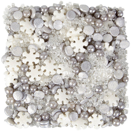 Wilton Snowflake Sprinkles Mix, 4.2 oz. White & Silver Mix