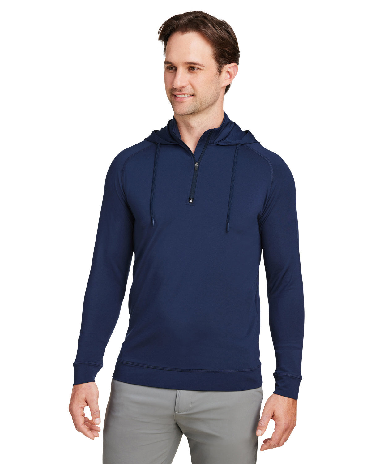 Unisex Vandyke Quarter-Zip Hooded Sweatshirt