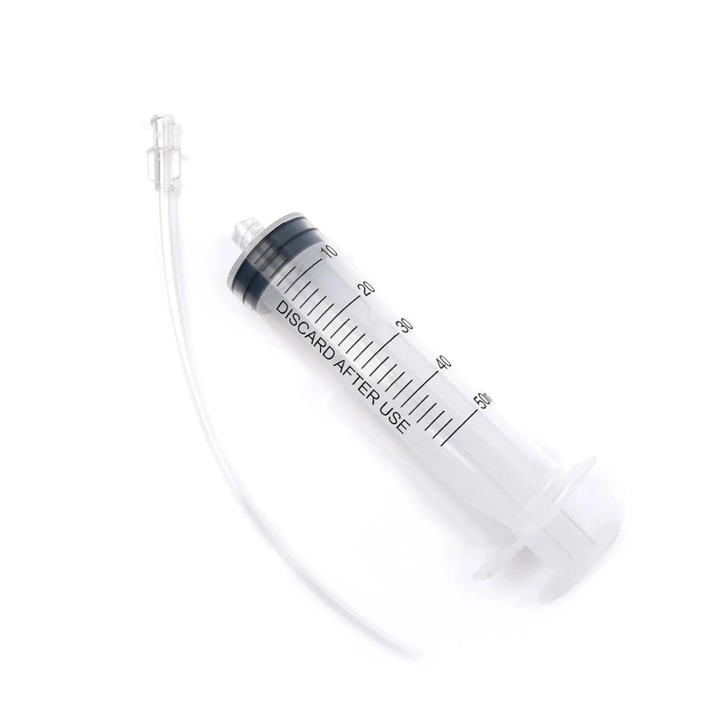Syringe with Adaptor Tubing (3 Sets - 50 ml & 7" Tube)