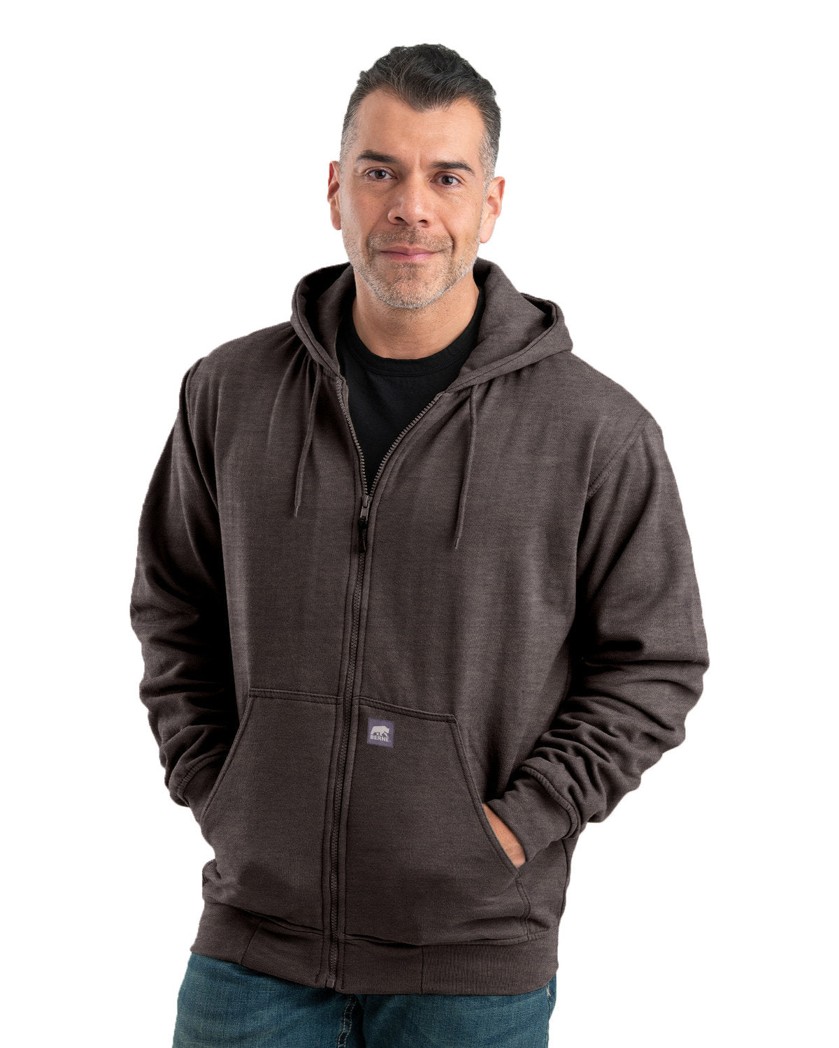 Men's Tall Heritage Thermal-Lined Full-Zip Hooded Sweatshirt