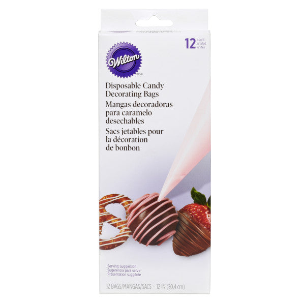 Wilton Disposable Candy Decorating and Piping Bags – 12 Count