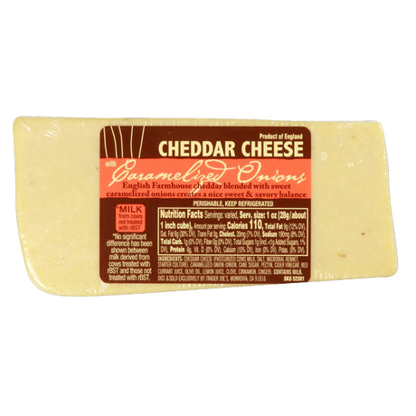 Cheddar Cheese with Caramelized Onions