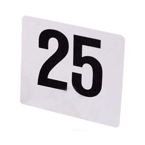 Table Numbers Plastic, 1 Set, 1 through 50
