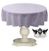 Tablecloth Dull Bridal Satin Fabric - 36" Round, Solid Color (1 Piece)