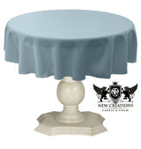 Tablecloth Dull Bridal Satin Fabric - 36" Round, Solid Color (1 Piece)