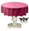 Tablecloth Dull Bridal Satin Fabric - 36" Round, Solid Color (1 Piece)