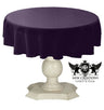 Tablecloth Dull Bridal Satin Fabric - 36" Round, Solid Color (1 Piece)