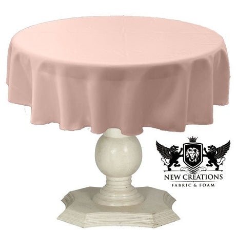 Tablecloth Dull Bridal Satin Fabric - 36" Round, Solid Color (1 Piece)