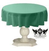 Tablecloth Dull Bridal Satin Fabric - 36" Round, Solid Color (1 Piece)