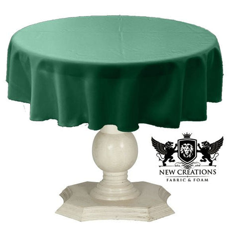 Tablecloth Dull Bridal Satin Fabric - 36" Round, Solid Color (1 Piece)