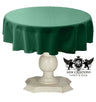 Tablecloth Dull Bridal Satin Fabric - 36" Round, Solid Color (1 Piece)