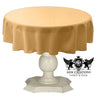 Tablecloth Dull Bridal Satin Fabric - 36" Round, Solid Color (1 Piece)