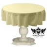 Tablecloth Dull Bridal Satin Fabric - 36" Round, Solid Color (1 Piece)