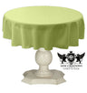Tablecloth Dull Bridal Satin Fabric - 36" Round, Solid Color (1 Piece)