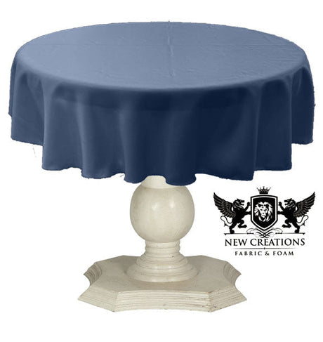 Tablecloth Dull Bridal Satin Fabric - 36" Round, Solid Color (1 Piece)