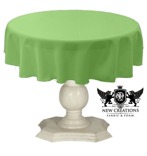 Tablecloth Dull Bridal Satin Fabric - 36" Round, Solid Color (1 Piece)