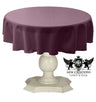 Tablecloth Dull Bridal Satin Fabric - 36" Round, Solid Color (1 Piece)