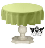 Tablecloth Dull Bridal Satin Fabric - Solid Color, 42" Round (1 Piece)