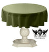 Tablecloth Dull Bridal Satin Fabric - Solid Color, 42" Round (1 Piece)