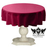 Tablecloth Dull Bridal Satin Fabric - Solid Color, 42" Round (1 Piece)